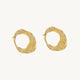 Geometric Gold Stud Earrings