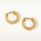 Serpent Bold Gold Hoops