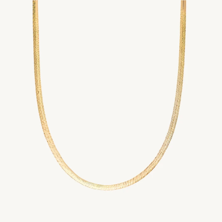 18ct Gold Herringbone Necklace