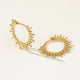 Esmeralda Gold Hoops