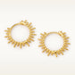 Esmeralda Gold Hoops