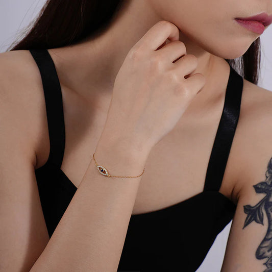 Evil Eye Gold Bracelet