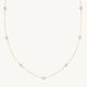 Round Freshwater Pearl Gold Chain Necklace