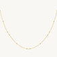 Gold Beaded Chain Necklace