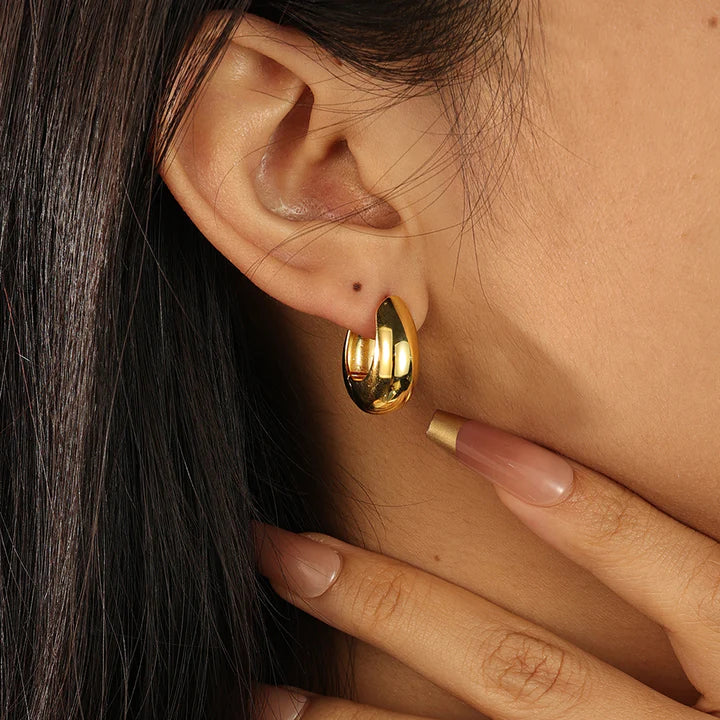 Golden Queen Chunky Hoops