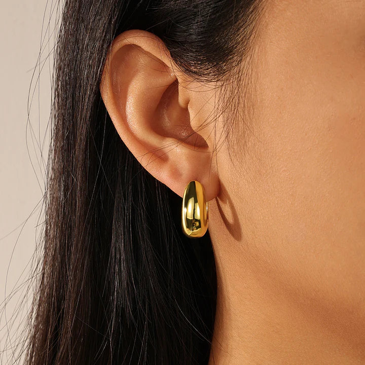 Golden Queen Chunky Hoops