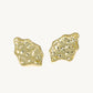 Hammered Gold Stud Earrings